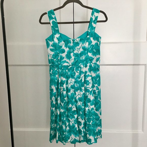 Donna Ricco NY Turquoise Floral Dress 2 Petite EUC - Picture 6 of 9